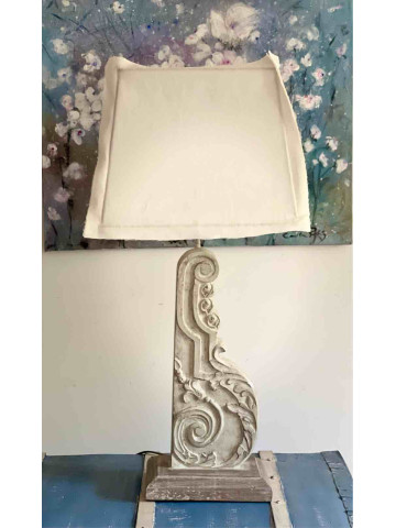 GRANDE LAMPADA IN LEGNO