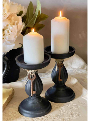 CANDELIERE CON CHIAVE BROCANTE