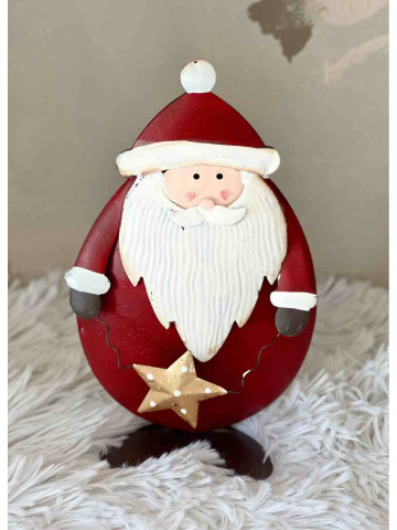 BABBO NATALE CON STELLA DORATA