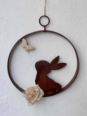 CONIGLIO IN RUGGINE DA...