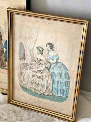 STAMPA D'EPOCA FRANCESE CON...