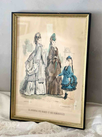 STAMPA D'EPOCA FRANCESE CON...