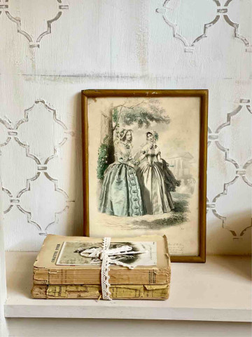 STAMPA D'EPOCA FRANCESE CON...